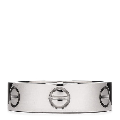 Cartier 18K White Gold 5.5mm LOVE Ring 55 7.25 3 of 5