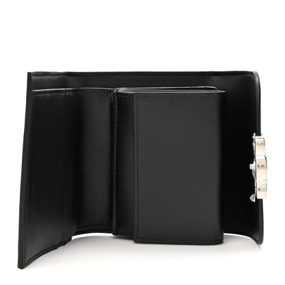 Celine Shiny Calfskin Small Triomphe Wallet Black 5 of 9