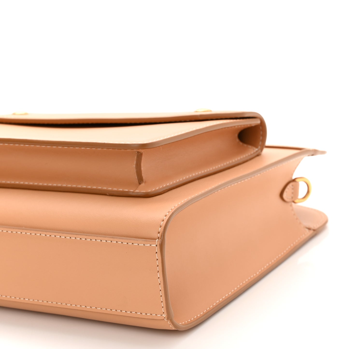 Smooth Calfskin Mini Pocket Bag Warm Sand