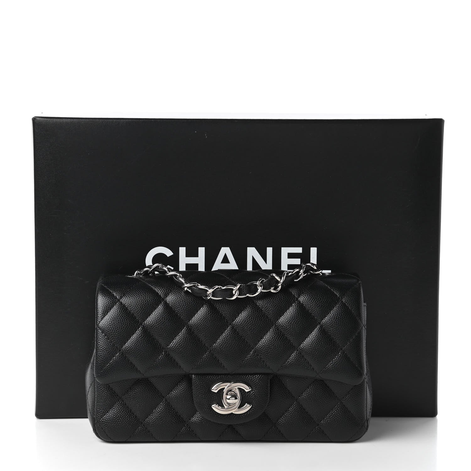 Chanel Caviar Quilted Mini Rectangular Flap Black 11 of 11