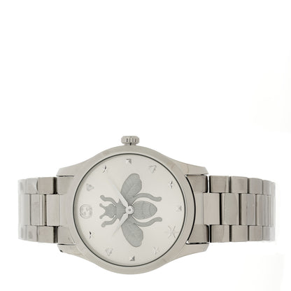 Gucci Stainless Steel 38mm G-Timeless Bee Quartz Watch 2 of 5