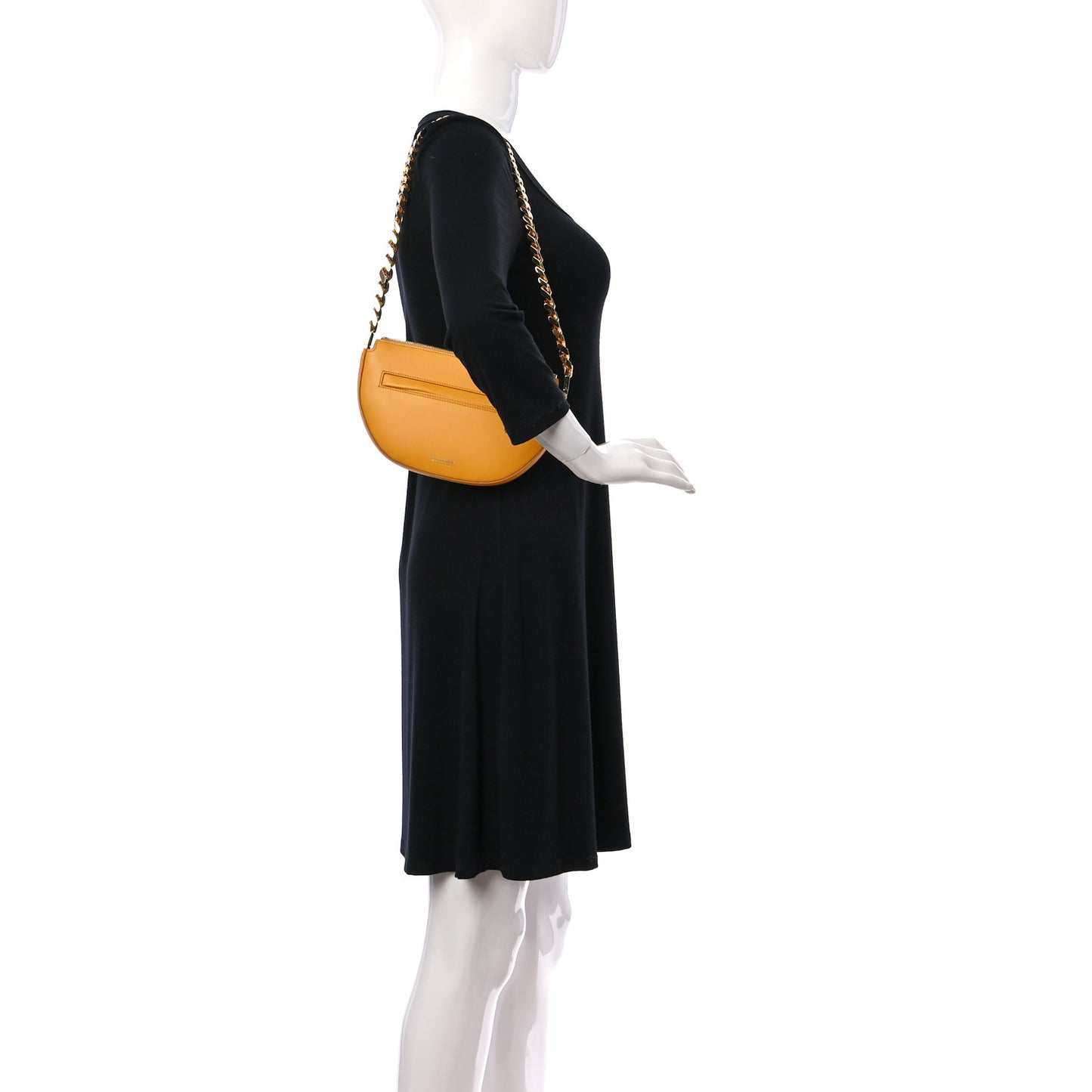 Calfskin Small Olympia Chain Shoulder Bag Marigold