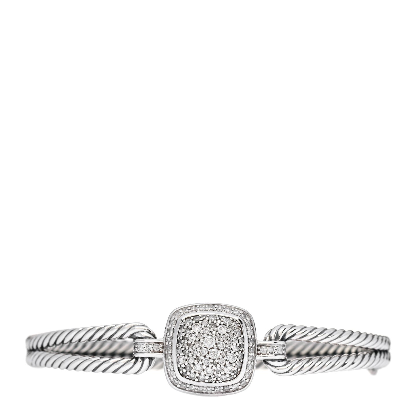 Sterling Silver Diamond Albion Cable Bracelet