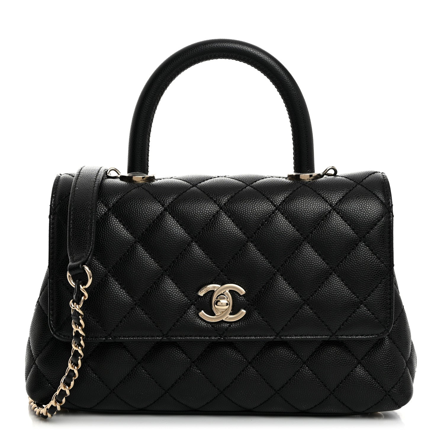 Chanel Caviar Quilted Mini Coco Handle Flap Black 1 of 10