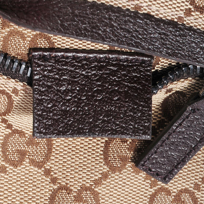 Gucci GG Monogram Web Double Pocket Belt Bag Dark Brown 7 of 8