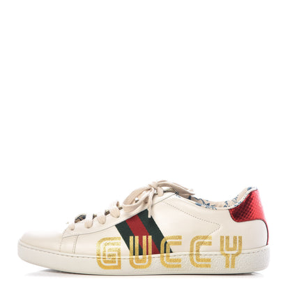 Gucci X SEGA Calfskin Ayers Web Guccy Womens Ace Sneakers 39.5 White 1 of 11
