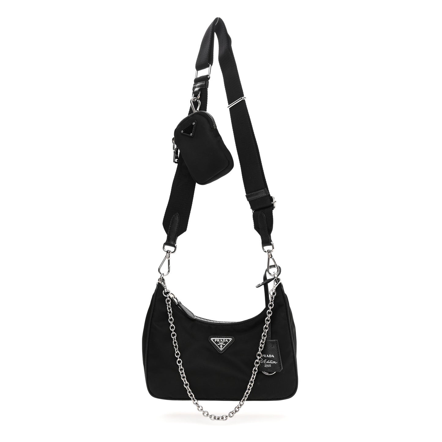 Nylon Re-Edition 2005 Shoulder Bag Black