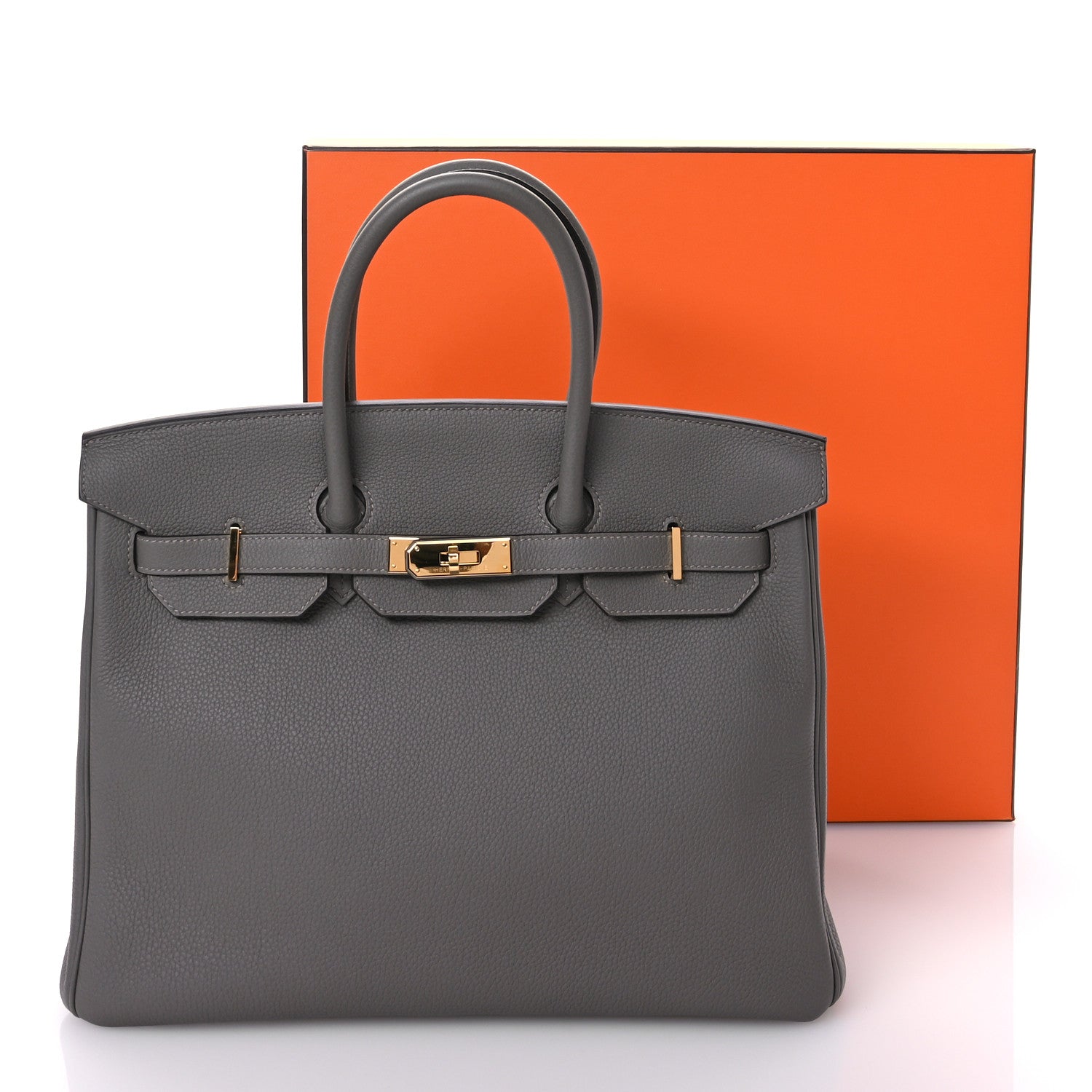 Hermes Togo Birkin 35 Gris Meyer 11 of 11