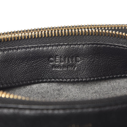 Celine Lambskin Large Trio Crossbody Bag Black 6 of 7