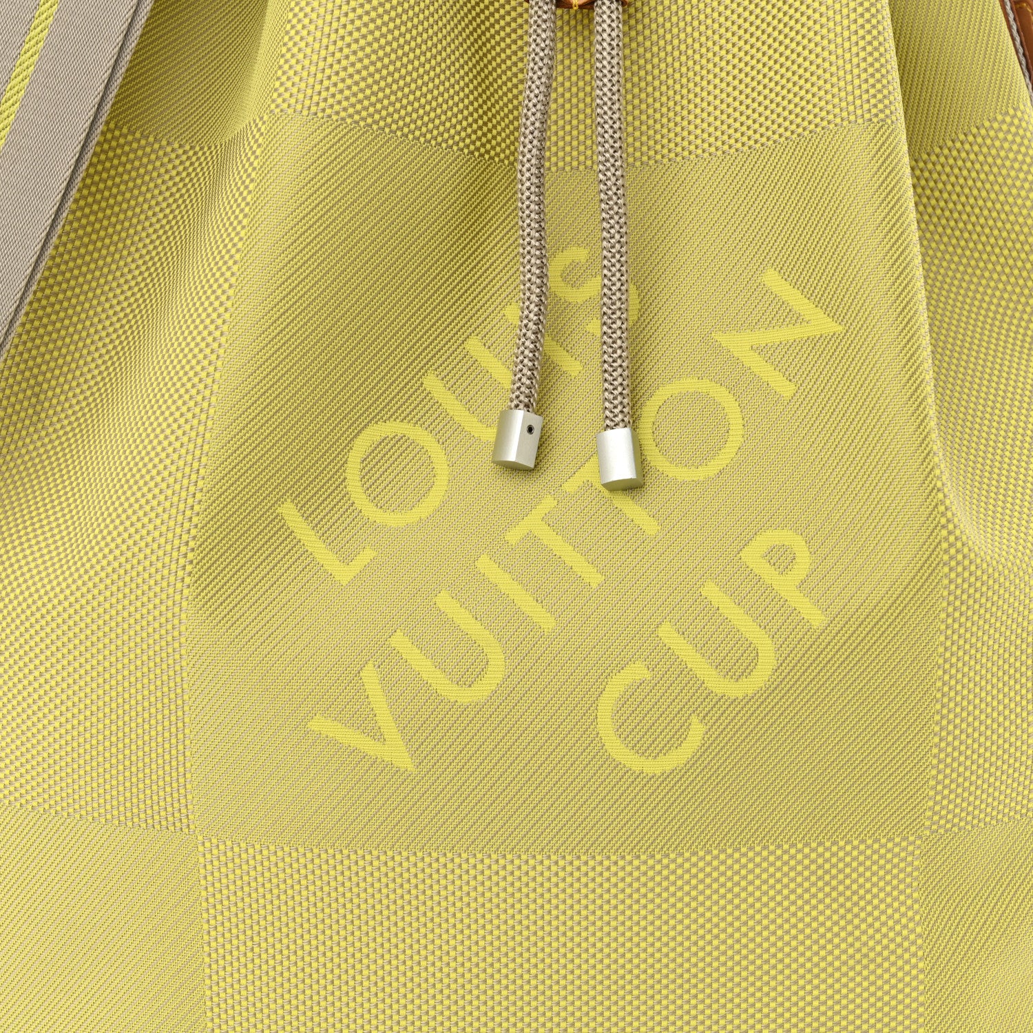 Louis Vuitton Damier Geant Americas Cup Volunteer Bag Yellow 7 of 13