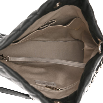 Chanel Caviar Quilted Large CC Shopping Tote Black 4 of 10