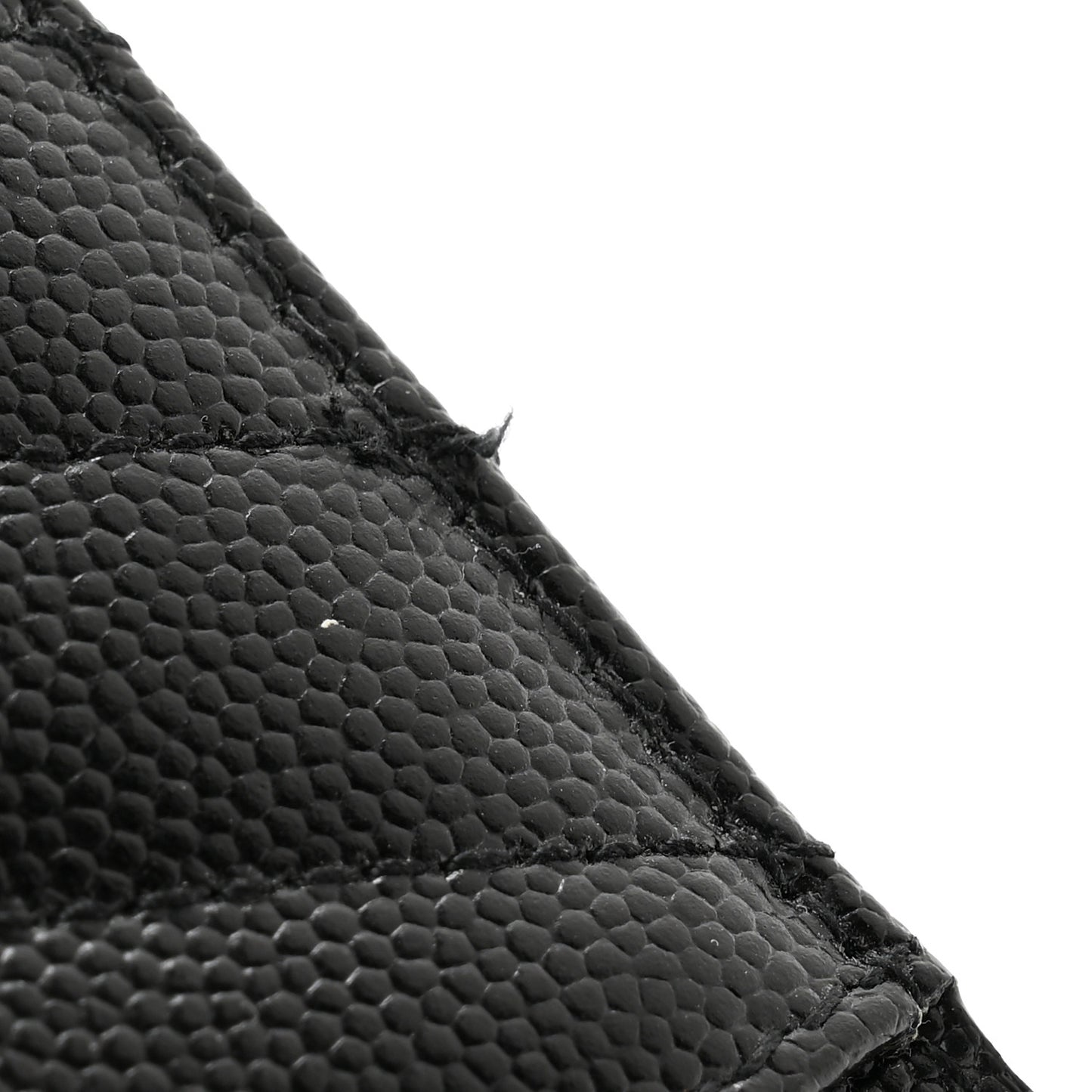Grain De Poudre Matelasse Chevron Monogram Credit Card Case Black