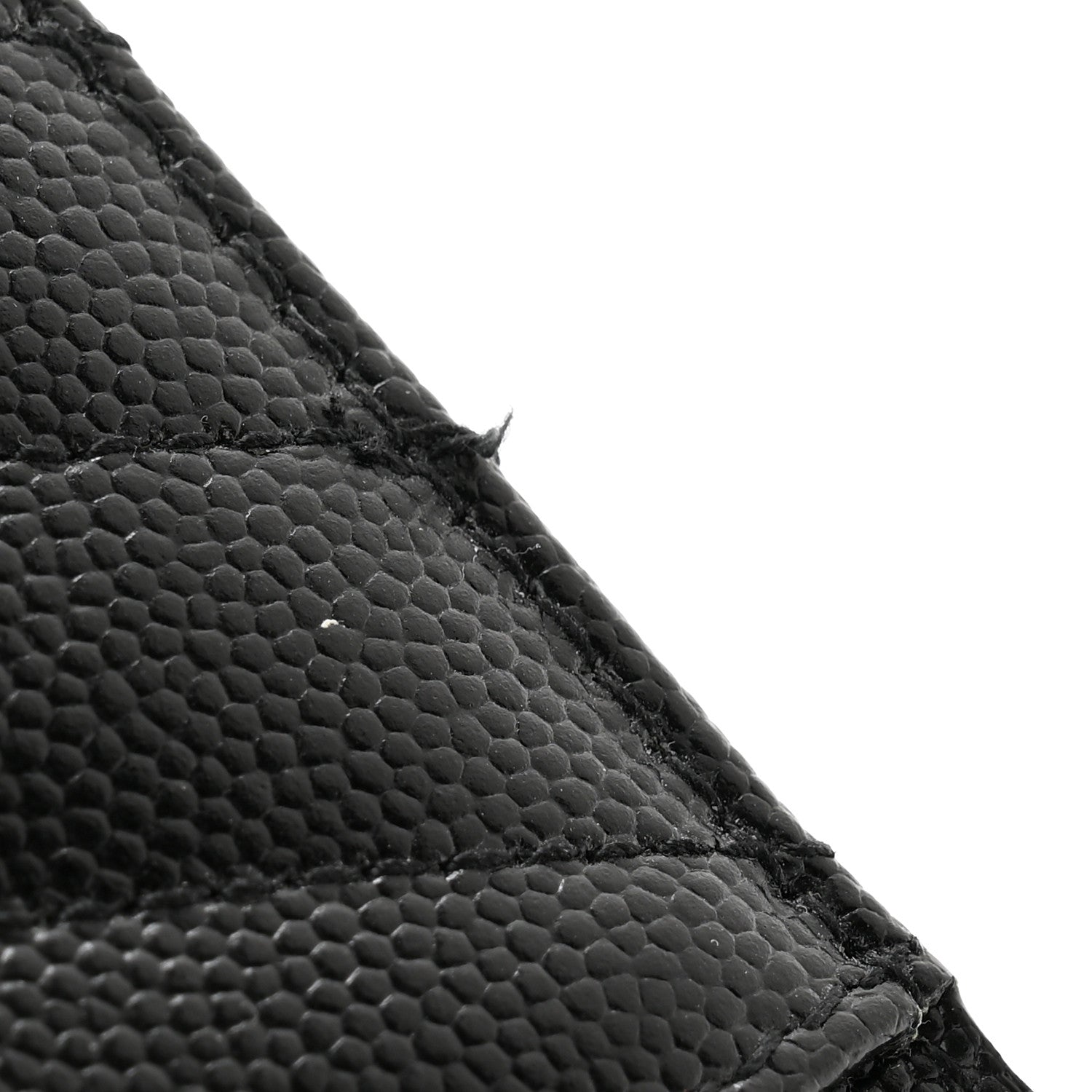 Saint Laurent Grain De Poudre Matelasse Chevron Monogram Credit Card Case Black 8 of 11