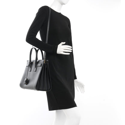 Saint Laurent Calfskin Small Sac De Jour Black 3 of 12