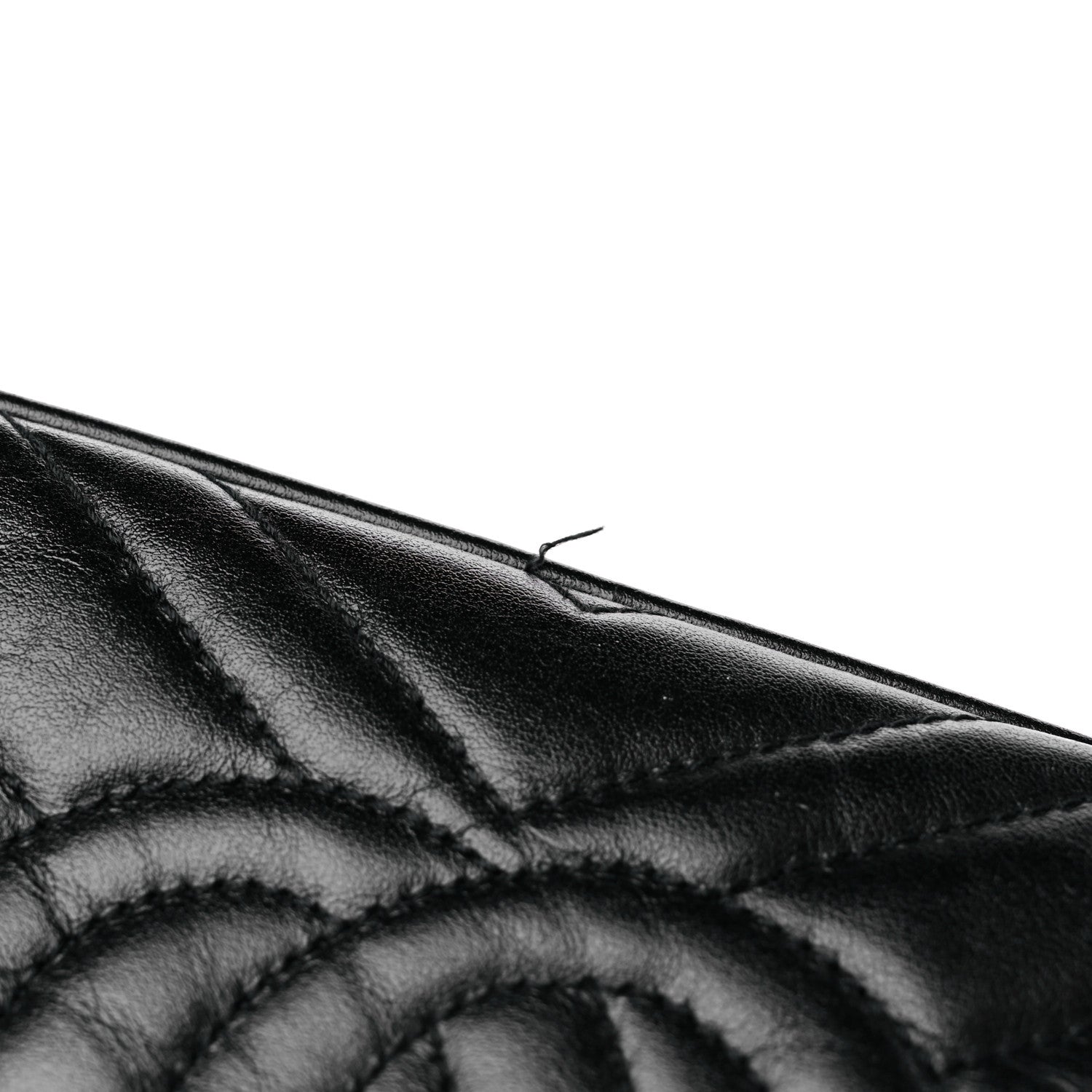 Gucci Calfskin Matelasse Small GG Marmont Chain Shoulder Bag Black 18 of 21