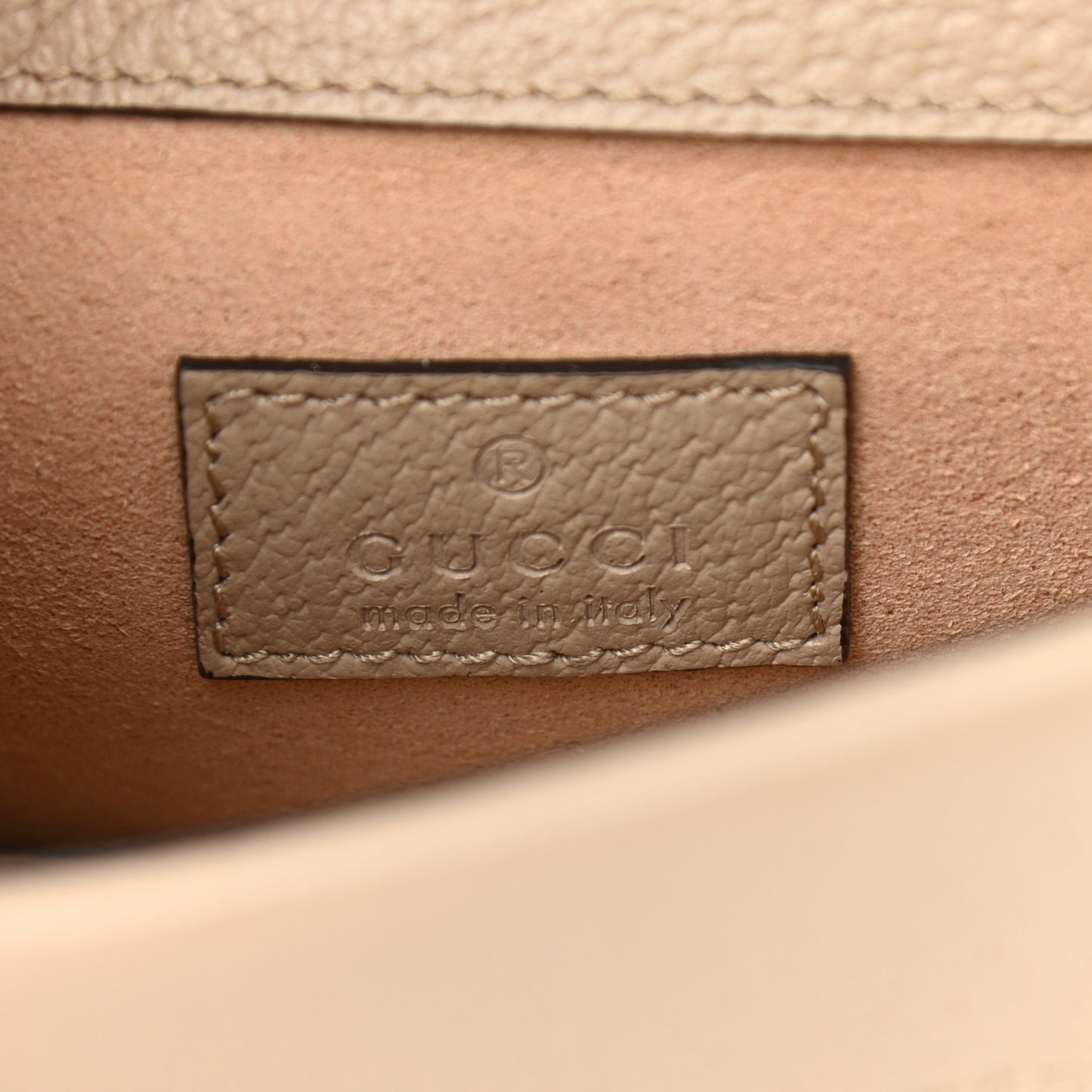 GG Supreme Monogram Textured Dollar Calfskin Super Mini Dionysus Shoulder Bag Beige Mystic White Oatmeal