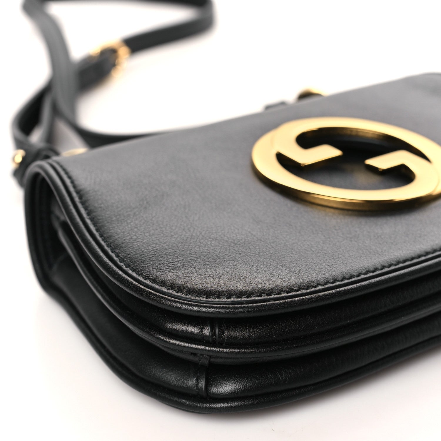 Gucci Roxy Calfskin Web Mini Blondie Shoulder Bag Black 8 of 9