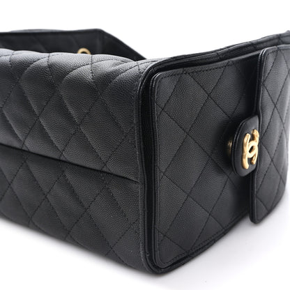 Chanel Caviar Quilted Small Chanel 25 Handbag Black 10 of 10
