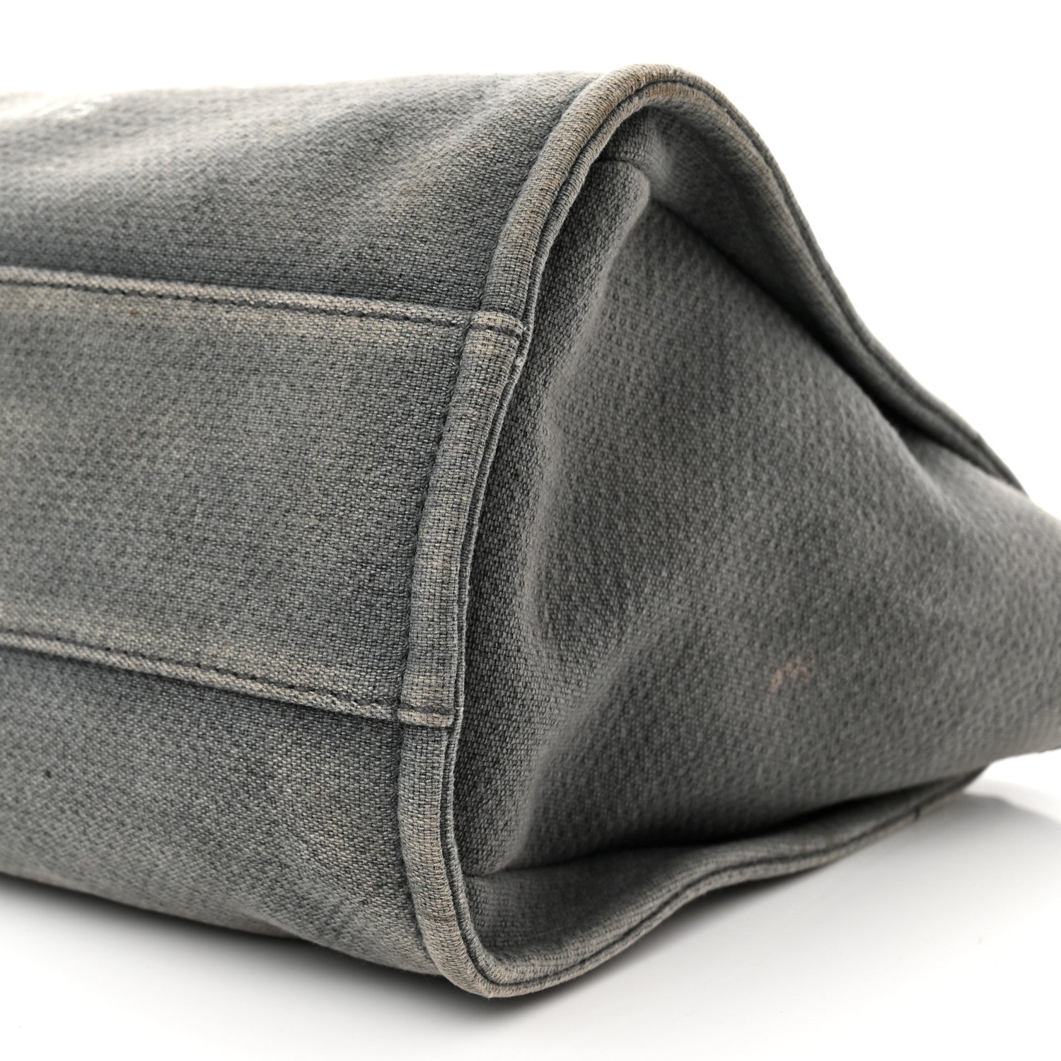 Chanel Canvas Small Deauville Tote Grey 10 of 14