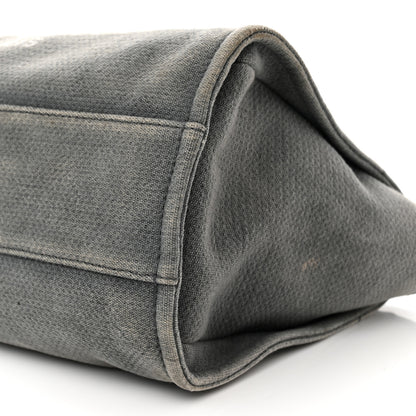 Chanel Canvas Small Deauville Tote Grey 10 of 14