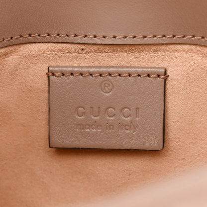 Gucci Calfskin Matelasse Super Mini GG Marmont Shoulder Bag Porcelain Rose 6 of 11