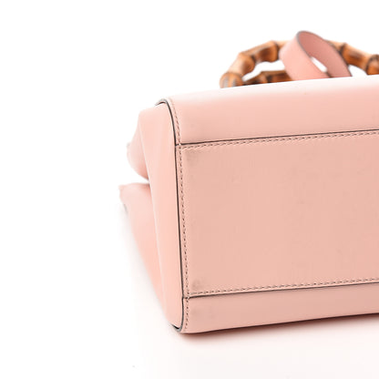 Gucci Nappa Bamboo Medium Nymphaea Top Handle Bag Perfect Pink 8 of 10