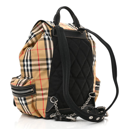 Burberry Nylon Vintage Check Medium Rucksack Backpack Antique Yellow 3 of 16