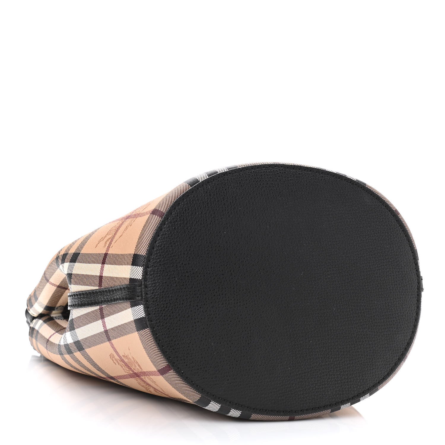 Burberry Haymarket Check Colours Small Lorne Bucket Crossbody Black 4 of 10
