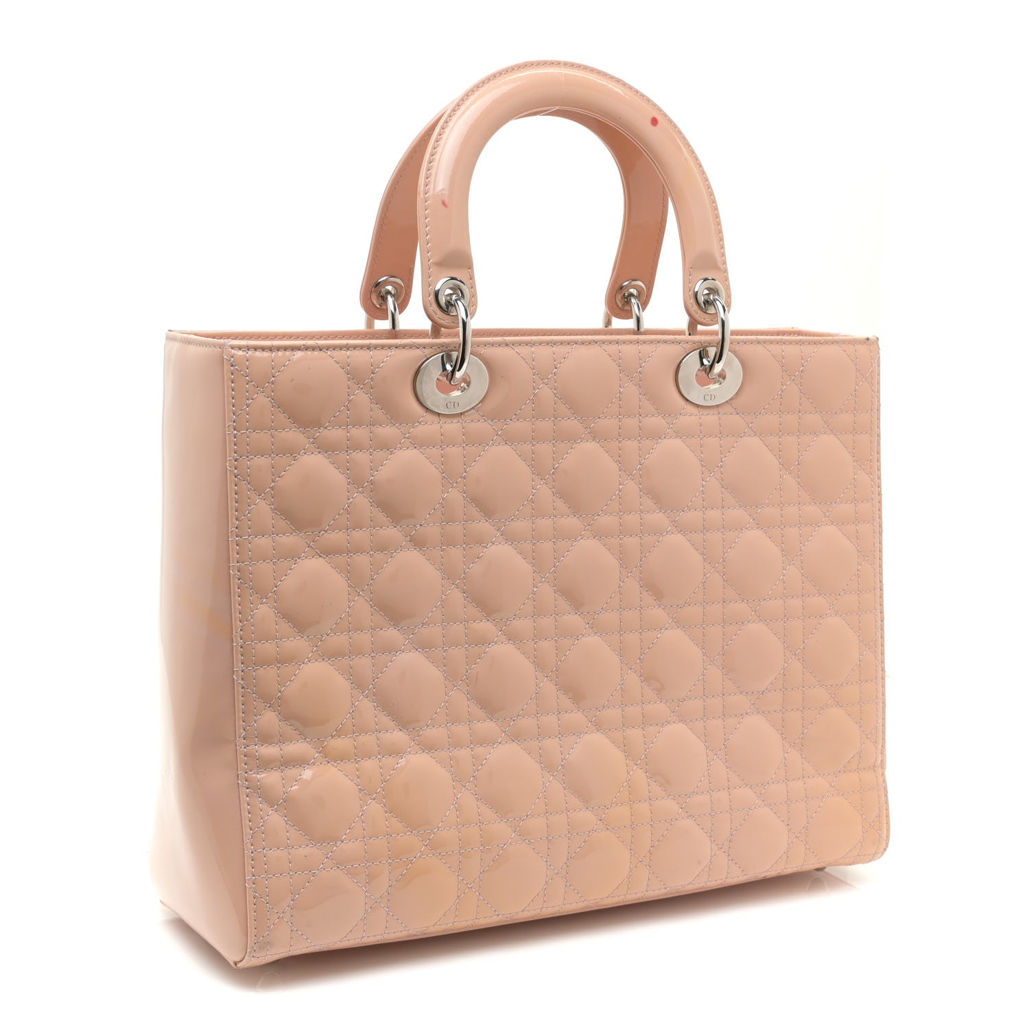Christian Dior Patent Cannage Large Lady Dior Light Pink 2 of 18