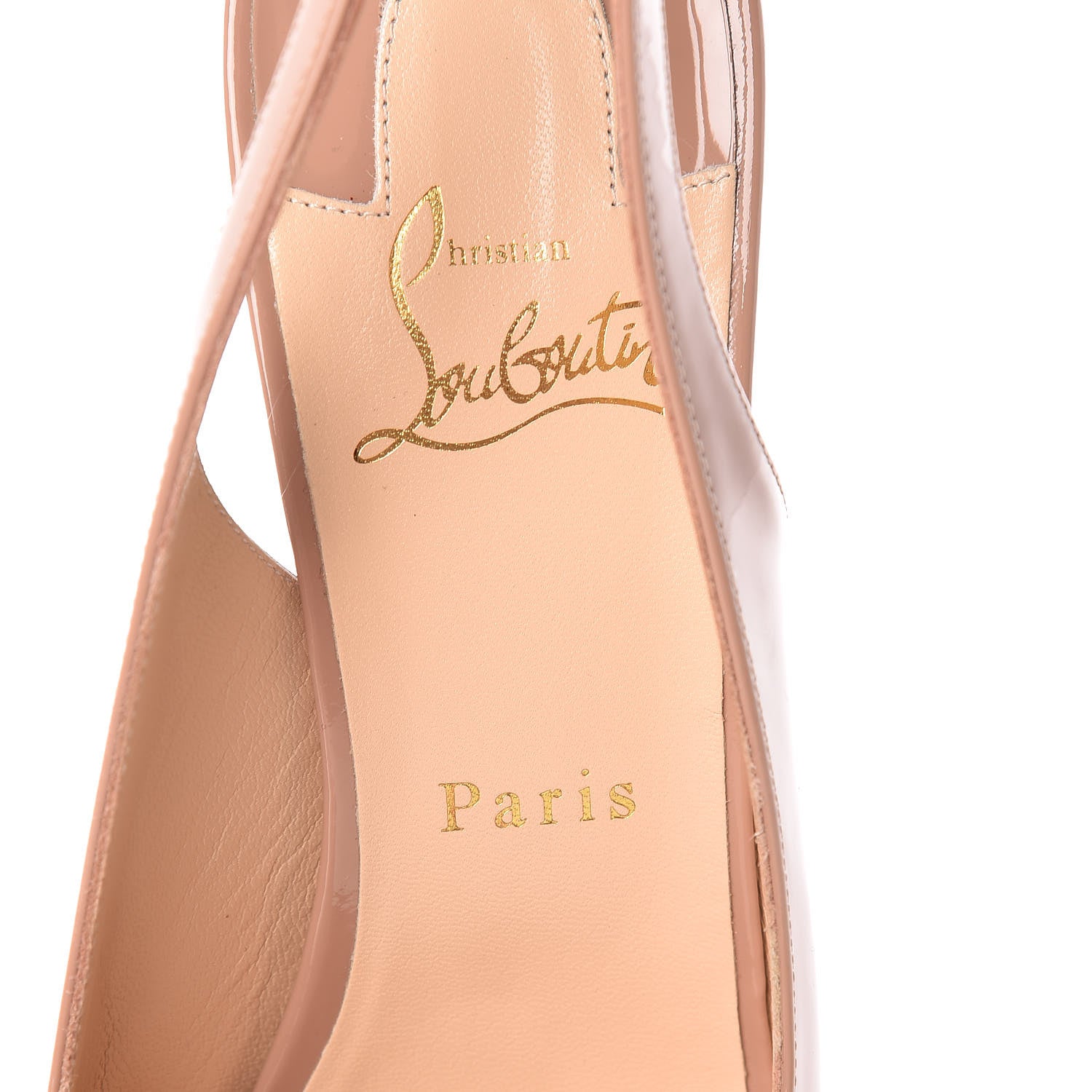 Christian Louboutin Patent Private Number 120 Pumps 39.5 Nude 6 of 8