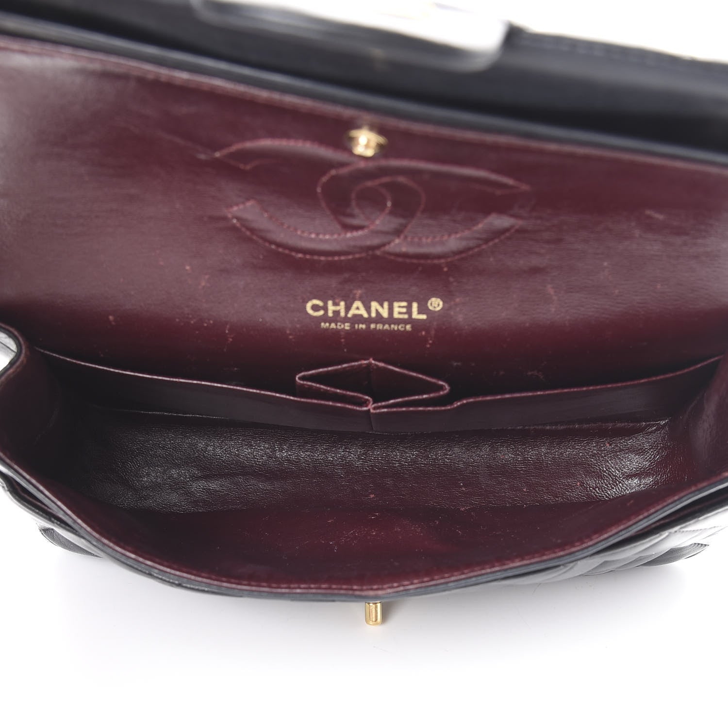 Chanel Lambskin Quilted Medium Double Flap Black 4 of 22