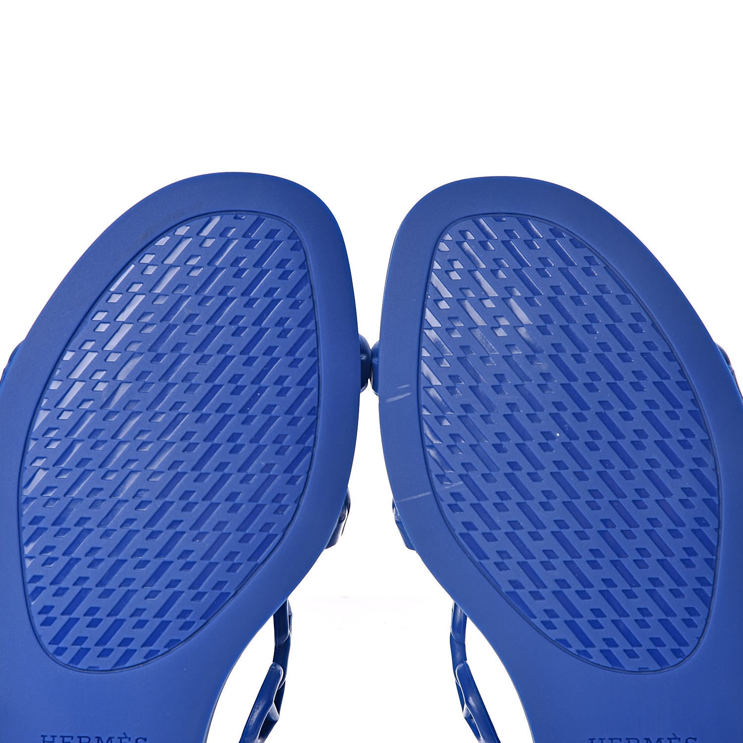 Hermes Rubber Chaine d'Ancre Rivage Sandals 37 Bleu Smalt 8 of 9