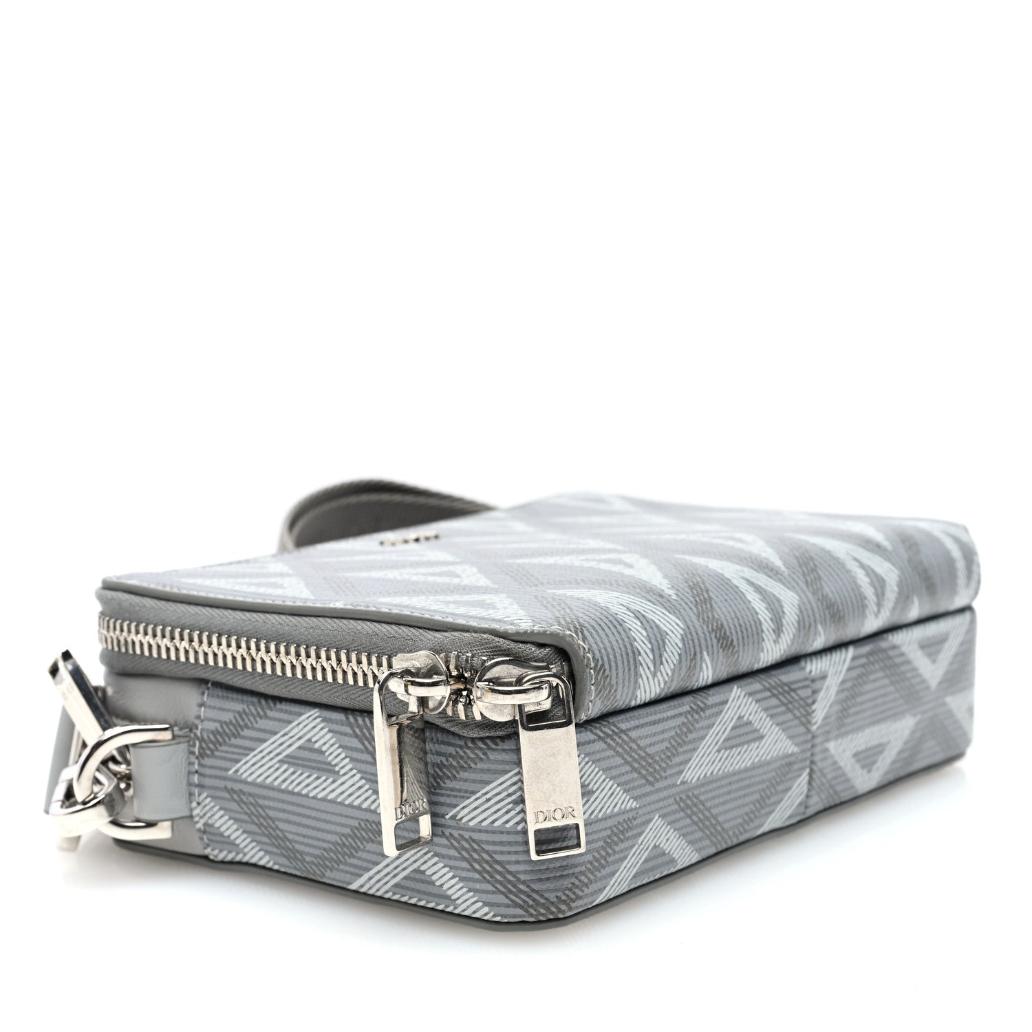 Christian Dior Coated Canvas CD Diamond Messenger Pouch Grey 4 of 10