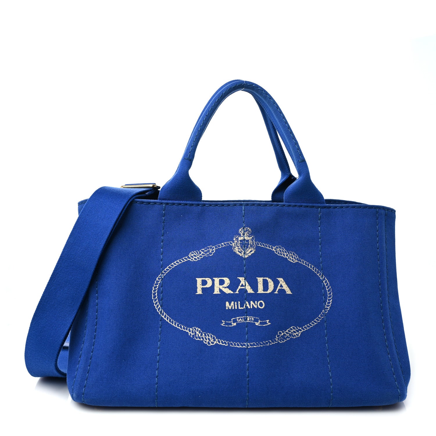 Prada Canapa Logo Tote Cobalto 1 of 10