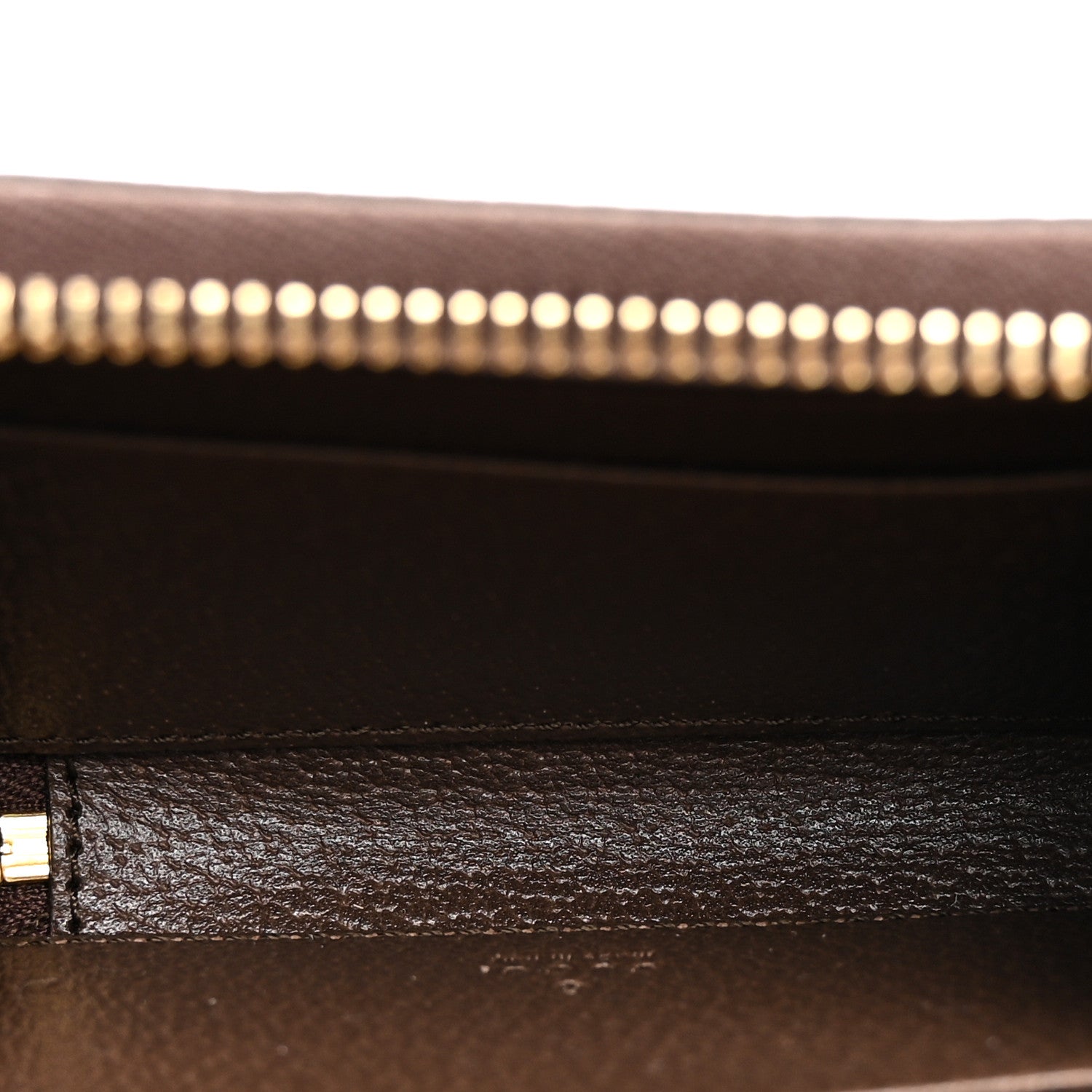 Gucci GG Supreme Monogram Textured Dollar Calfskin Web Ophidia Zip Around Card Case Wallet Beige Ebony New Acero 5 of 8