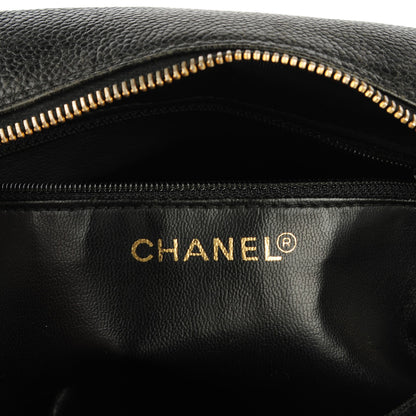 Chanel Caviar CC Large Cosmetic Case Black 6 of 13