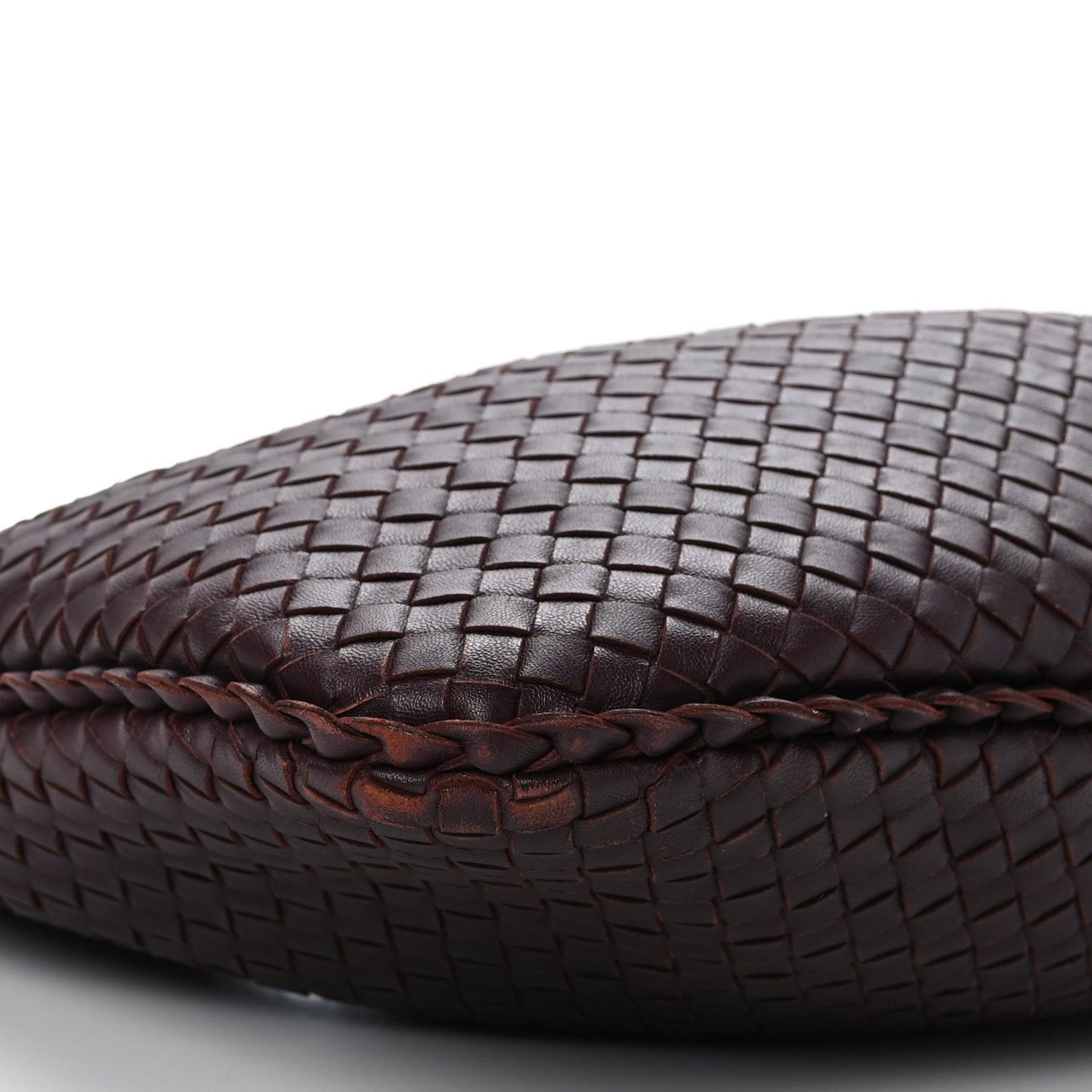 Nappa Intrecciato Medium Veneta Hobo Ebano