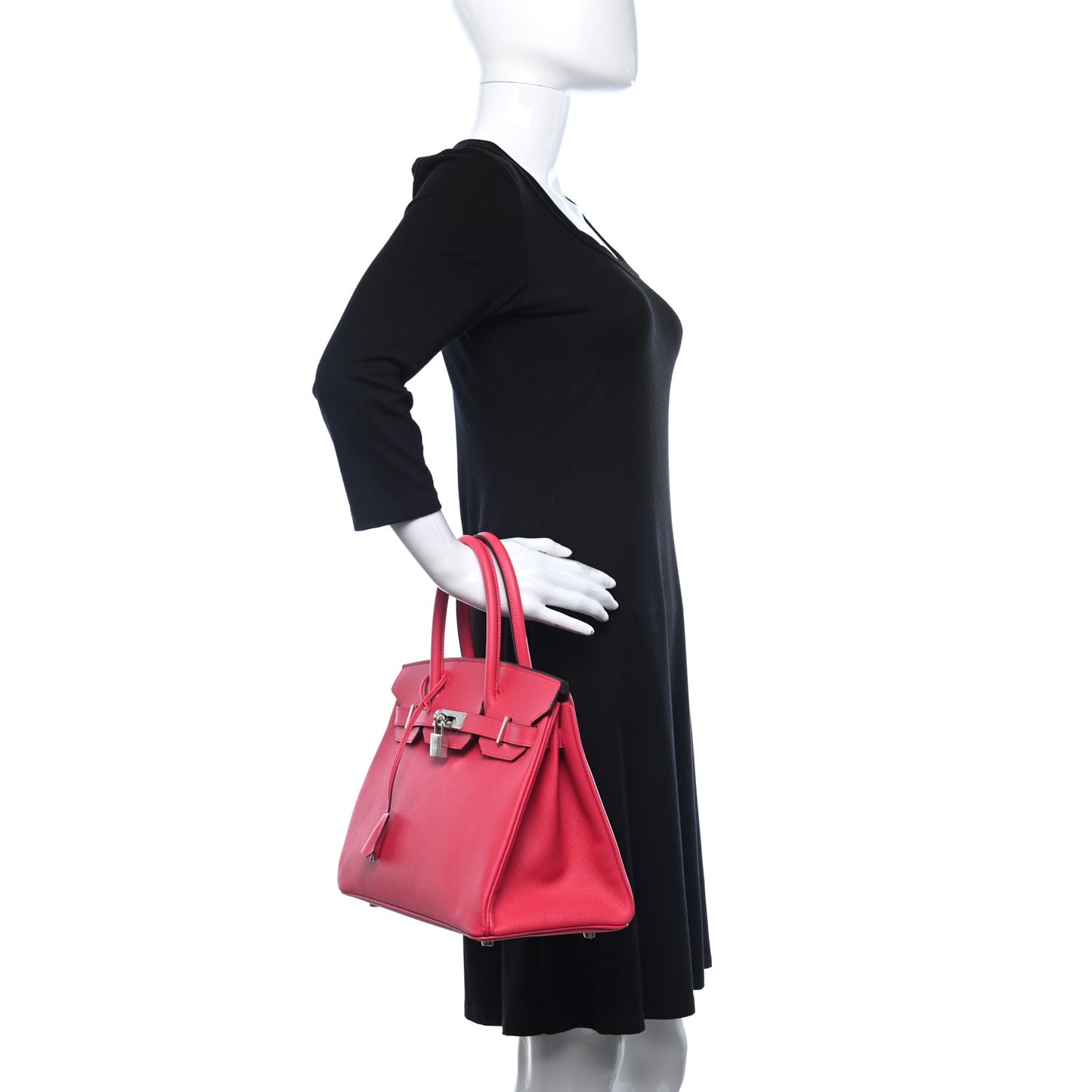 Epsom Birkin 30 Rose Extreme
