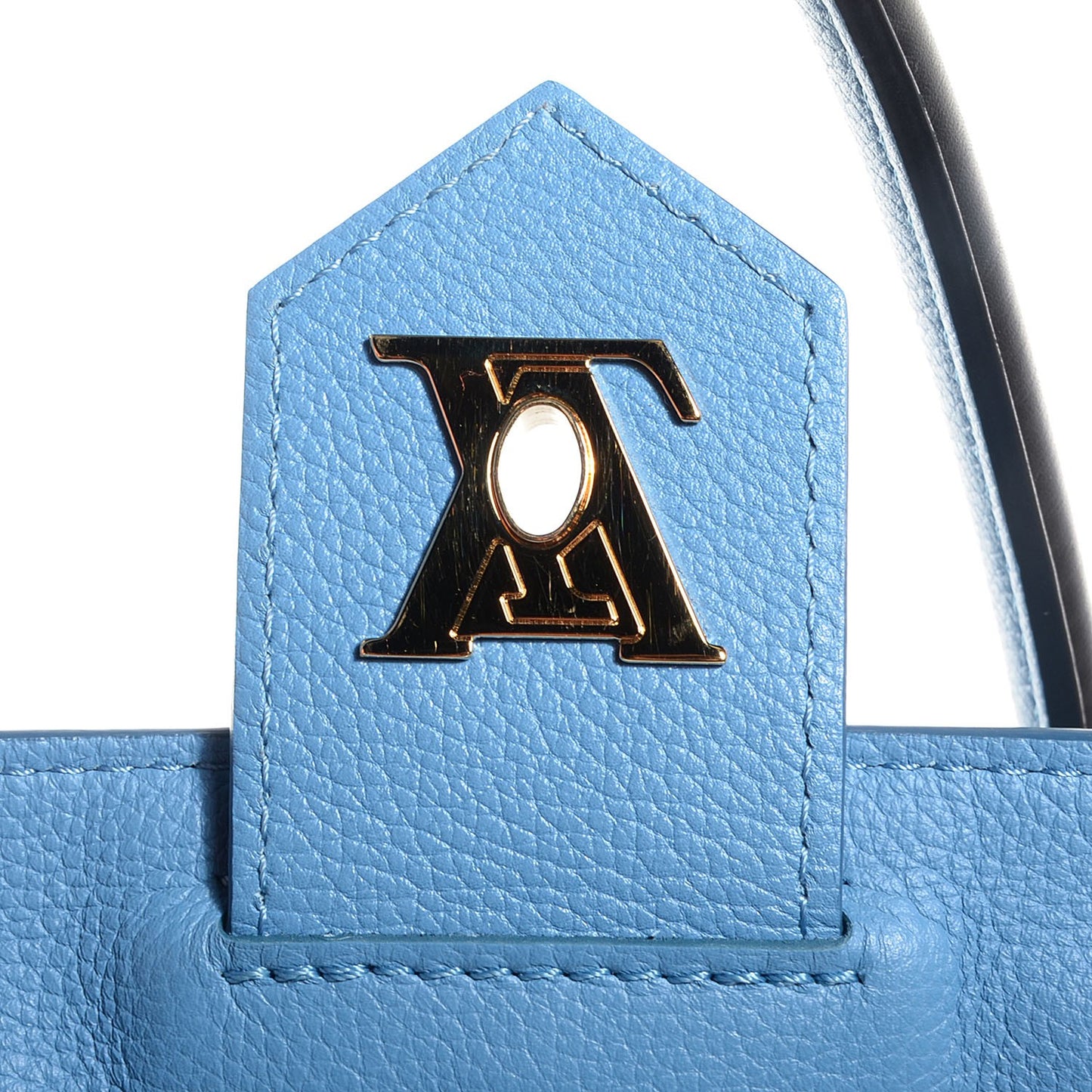 Calfskin Lockme PM Bleuet