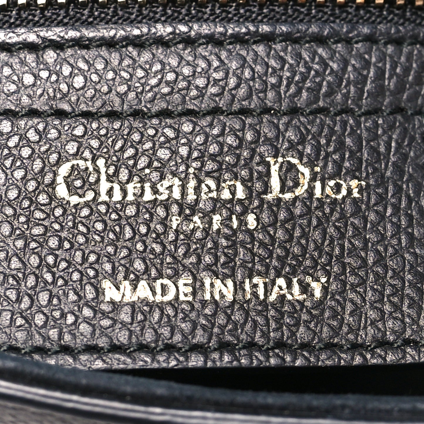 Grained Calfskin Saddle Bag Black