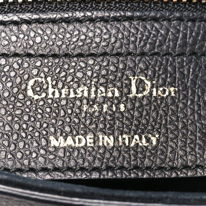 Christian Dior Grained Calfskin Saddle Bag Black 6 of 11