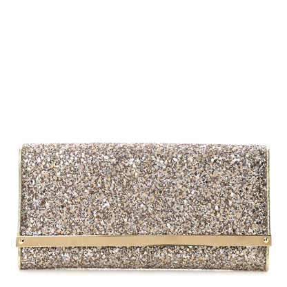 Jimmy Choo Glitter Clutch Gold 1 of 9
