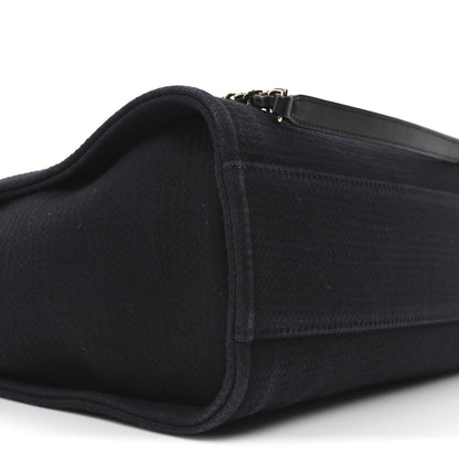 Chanel Mixed Fibers Small Deauville Tote Black 10 of 12