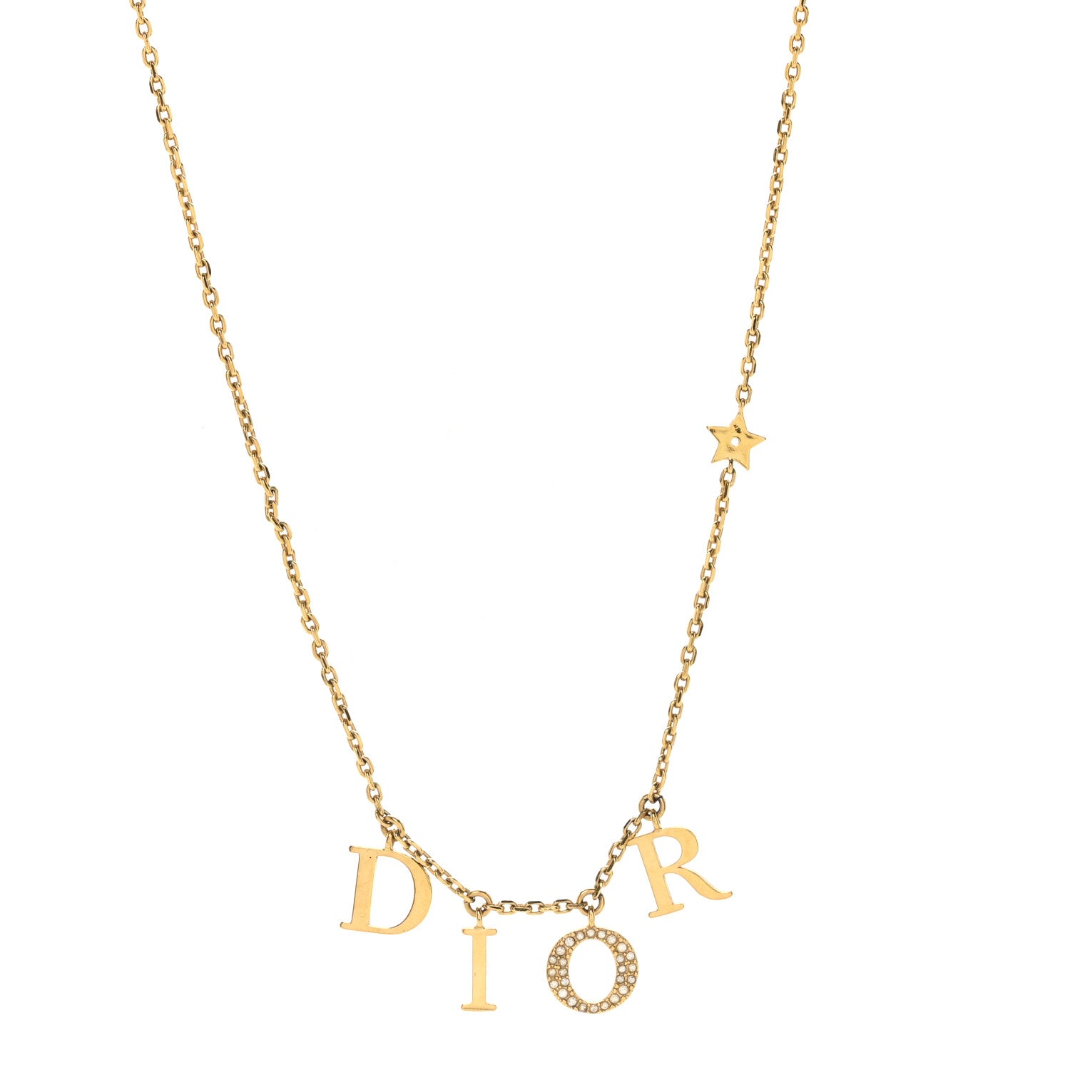 Christian Dior Crystal Dio(r)evolution Necklace Gold 1836229