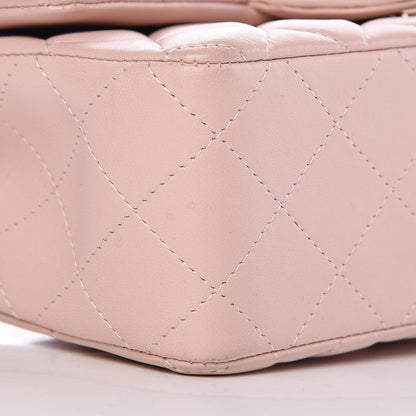 Chanel Lambskin Quilted Mini Rectangular Flap Pink 8 of 10