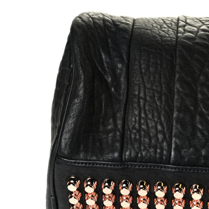 Alexander Wang Pebbled Lambskin Rocco Black Rose Gold Hardware 5 of 5