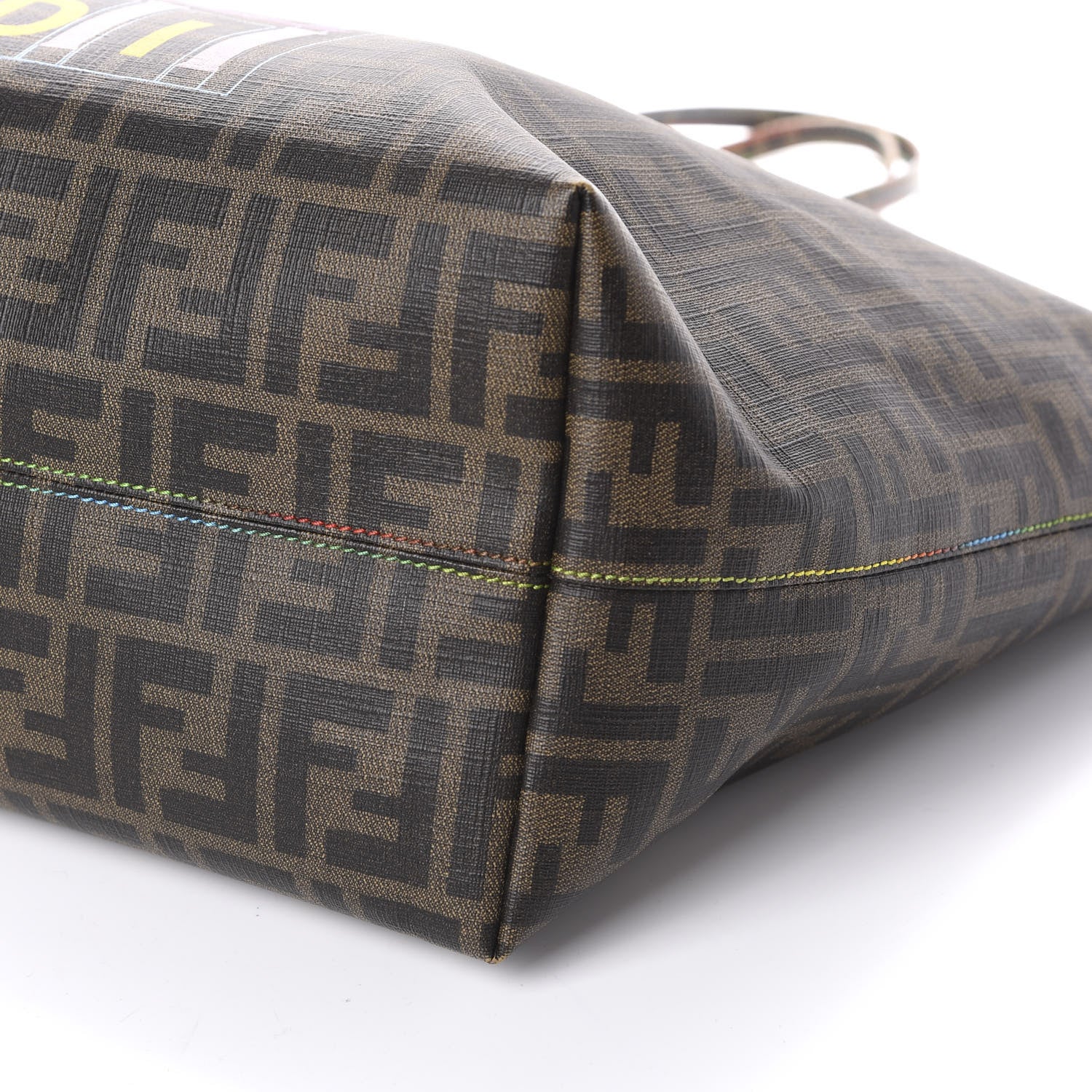 Fendi Zucca Spalmati Print Large Roll Tote Tobacco Multicolor 9 of 22