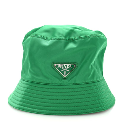Prada Re-Nylon Metal Triangle Logo Mens Bucket Hat M Menta 2 of 7