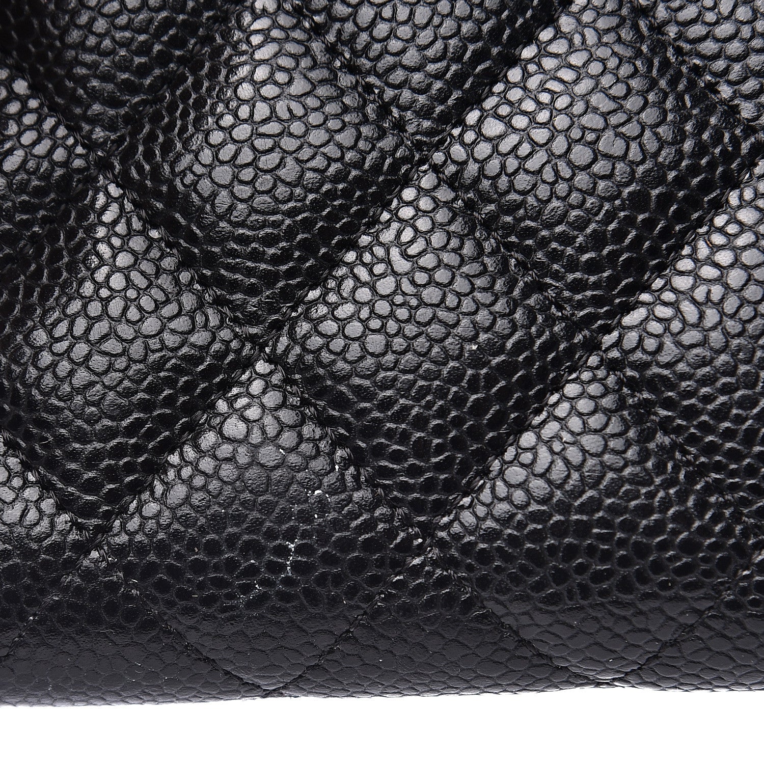 Chanel Caviar Quilted Large Gusset Zip Around Wallet Black 9 of 11
