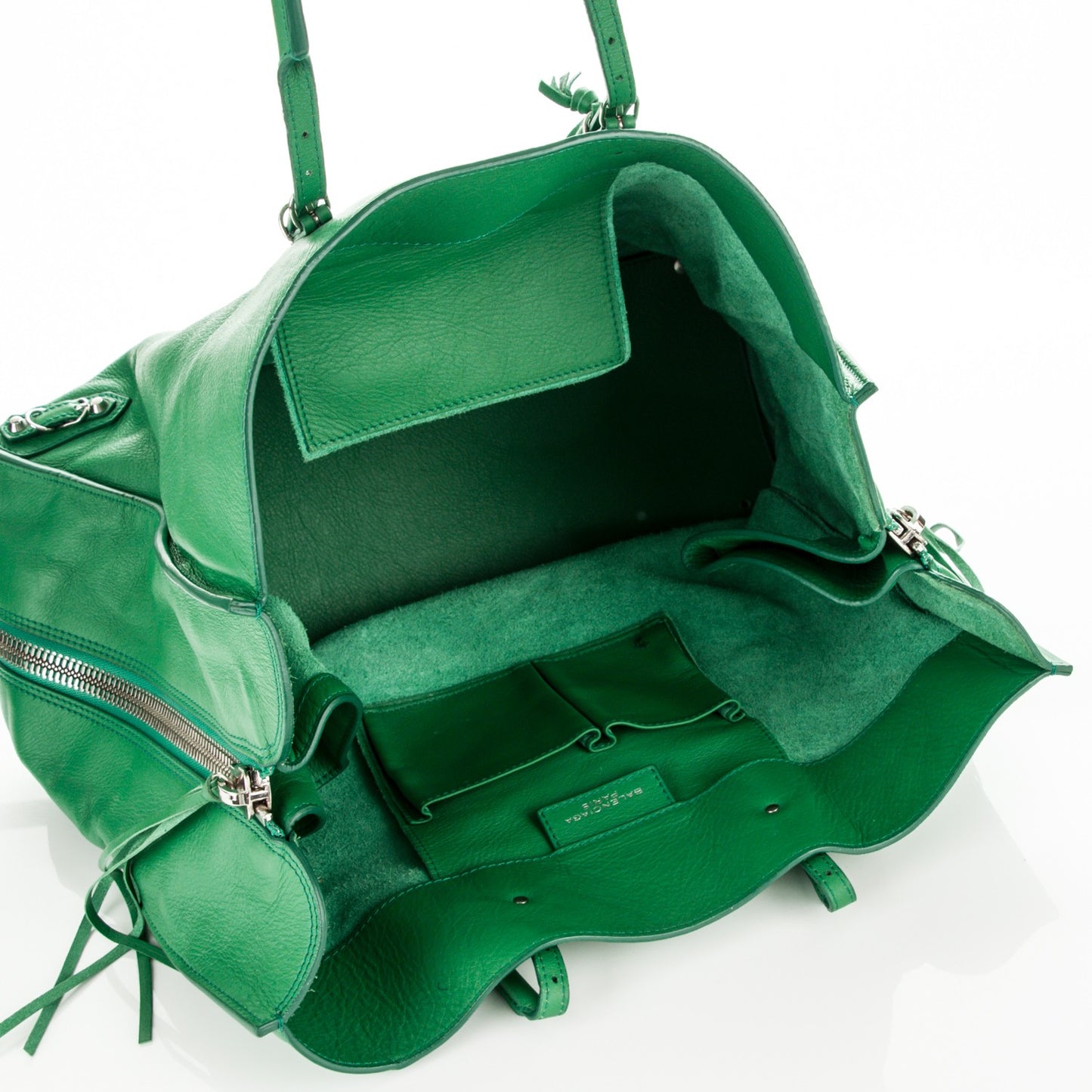 Veau Papier A4 Zip Around Tote Pomme